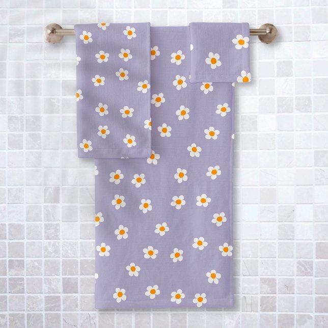 Joli motif moderne de pâquerette violet (Créateur téléchargé)