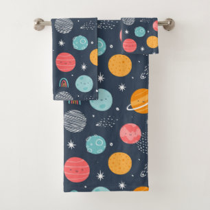 Joli Motif Planète Souriante