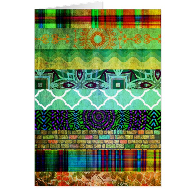 Joli motif rayé de Bohème abstrait (Devant)