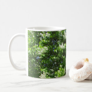 Joli Mug à Café Fleurs de Lilas Blanc