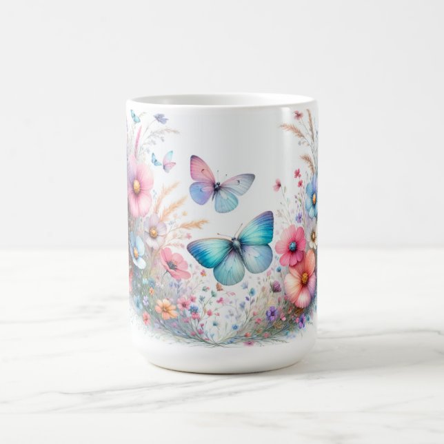 Joli mug à café sur le thème du papillon (Centre)