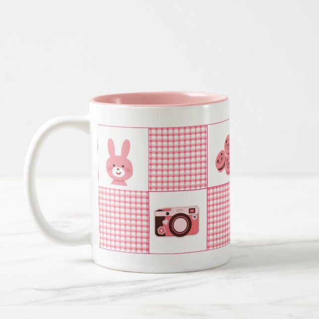 Joli Mug Café Rose Féminin (Gauche)
