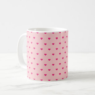 Joli mug coeurs roses pour la Saint-Valentin