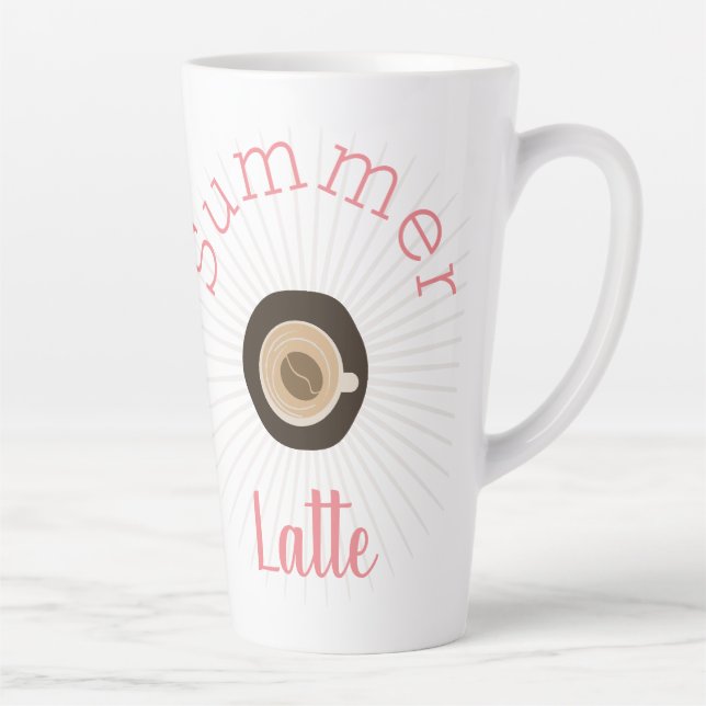 Joli mug de café d'été et grain de café (Droite)