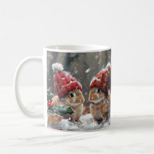 Joli mug de Noël lapin d'hiver de vacances café