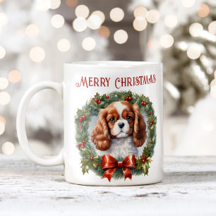 Joli Noël Cavalier Amoureux des chiens Mug