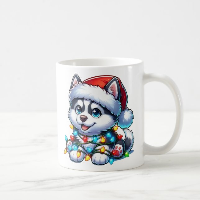 Joli Noël Husky Mug (Droite)