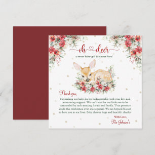 Joli Noël Oh Cerf Fête Prénatale Merci