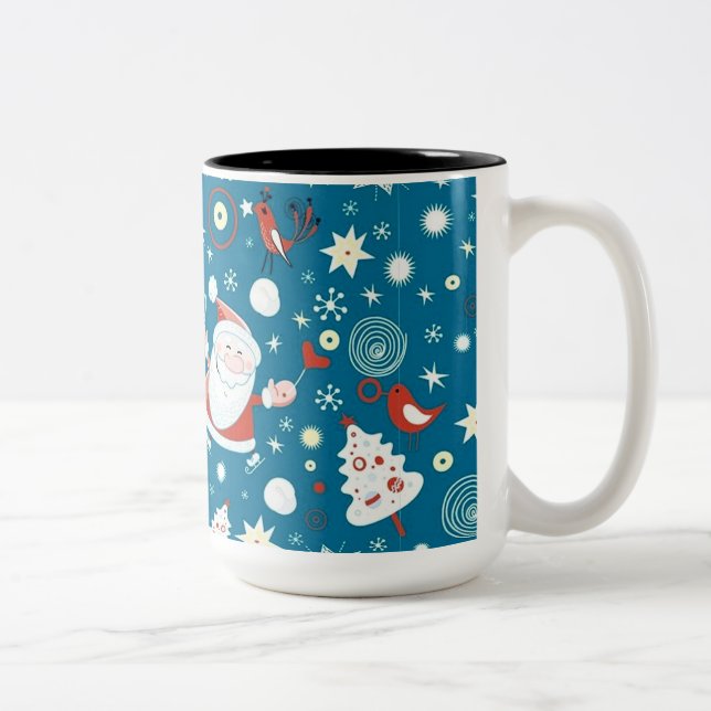 Joli Noël Père Noël Motif Mug (Droit)