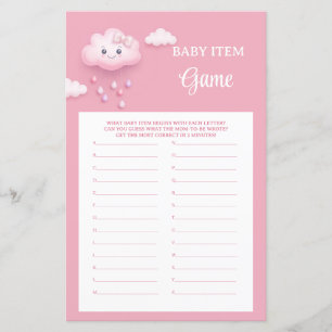 Joli nuage blanc tout souriant article bébé jeu 9