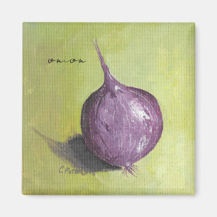 Joli Oignon violet Magnets personnalisés
