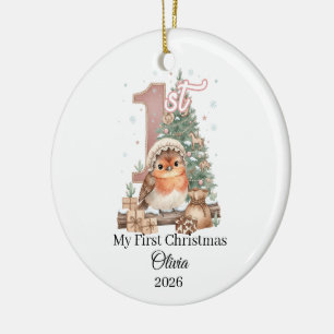 Joli Oiseau   Premier Ornement de Noël