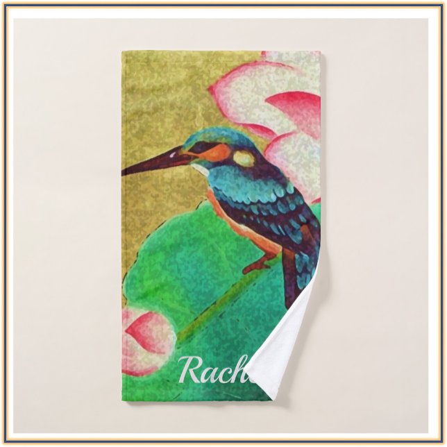Joli Oiseau Vert & Fleur (Créateur téléchargé)