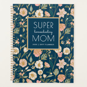 Joli or Floral Super Homeschooling Maman Navy