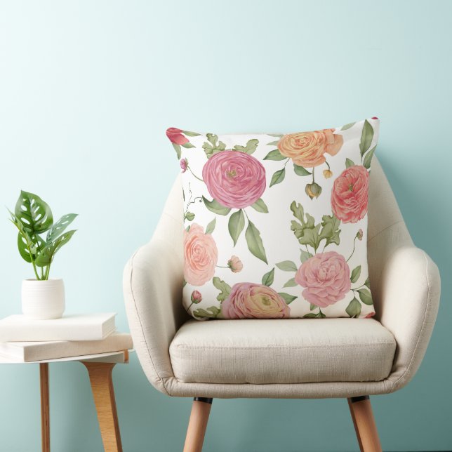 Joli Oreiller Fleur 20x20 (Chaise)