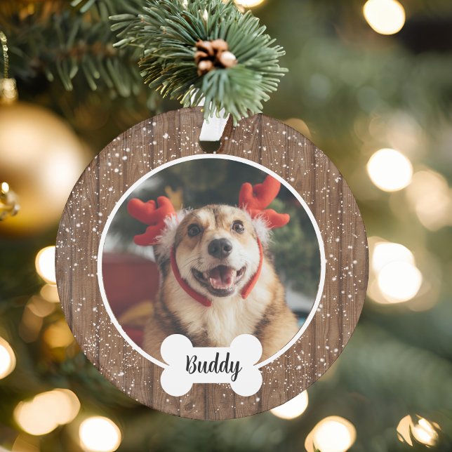 Joli os de chien en bois moderne pour Noël  (Créateur téléchargé)