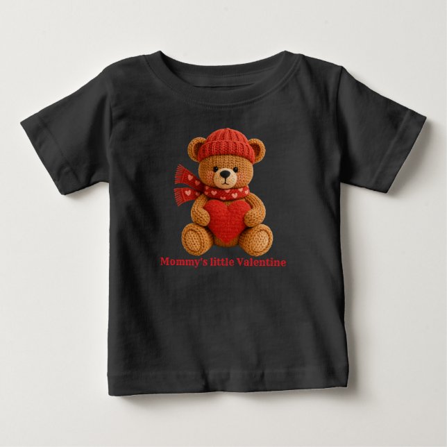 Joli ours bébé T-Shirt pour la Saint-Valentin (Devant)