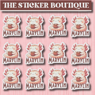 Joli pack personnalisé Cosy Axolotl Sticker