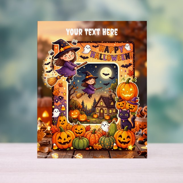 Joli panneau en acrylique Halloween #1 (Neutre)