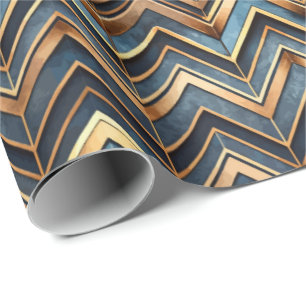 Joli papier cadeau à motif de carrelage Art déco