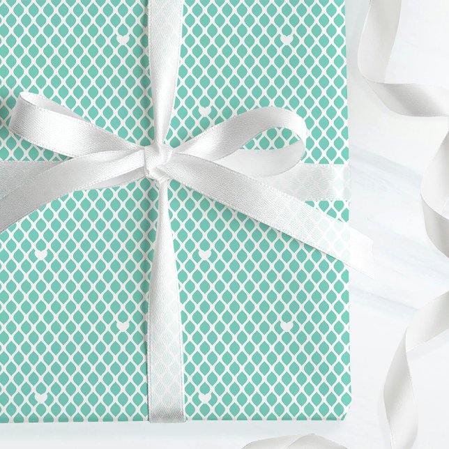 Joli papier cadeau de naissance en forme de cœur e (Créateur téléchargé)