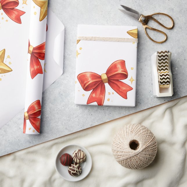 Joli Papier Cadeau de Noël avec Manchots (Artisanat)