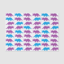 Joli papier de soie de soie de dinosaures