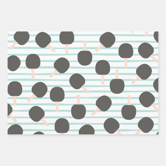 Joli papier d'emballage de tennis de table (Devant)