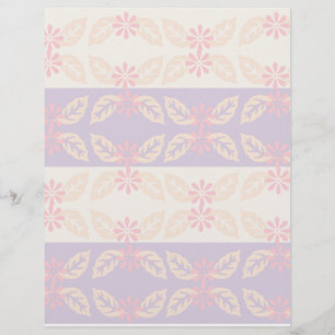 Joli papier scrapbooking à motif floral
