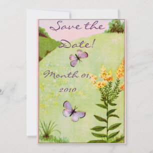 Joli papillons Vintages Invitations