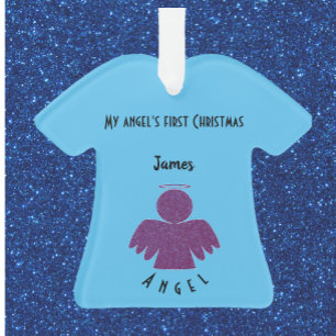 Joli Parties scintillant violet Ange Ornament