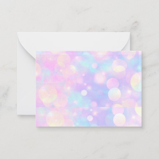 Joli Pastel Lavender Blank Cartes pour notes (Devant)
