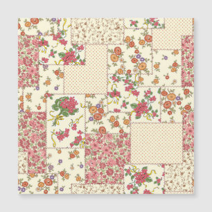 Joli Patchwork Floral Conception transparente