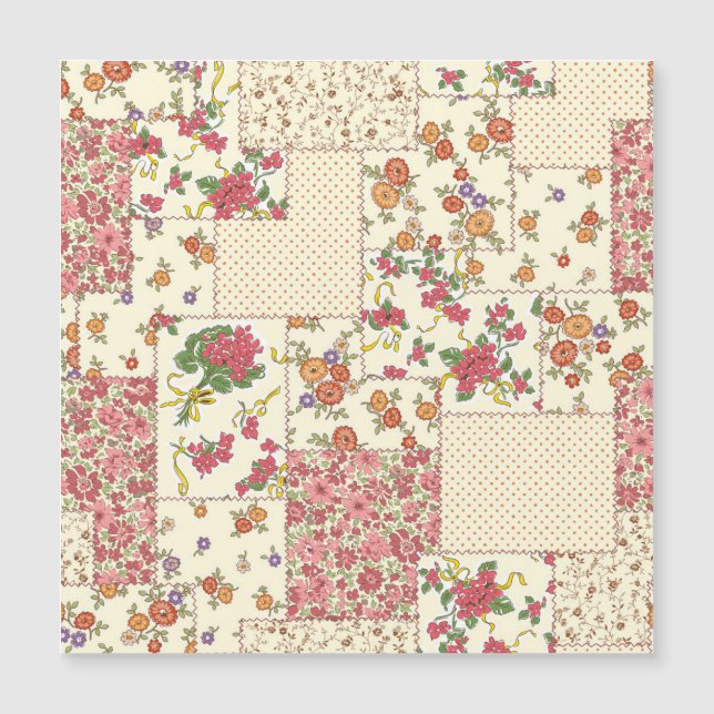 Joli Patchwork Floral Conception transparente (Devant)