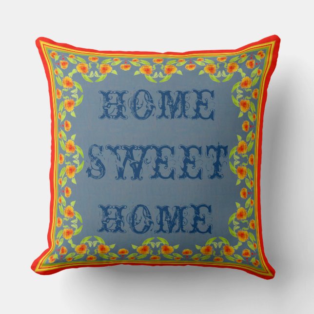 Joli Pays Marigolds Coussin frontalier ou Cushion (Recto)