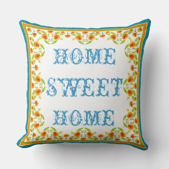 Joli Pays Marigolds Coussin frontalier ou Cushion (Recto)