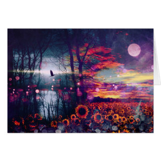 Joli paysage d'imaginaire de tournesol