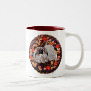 Joli Pekingese Flower Design Mug