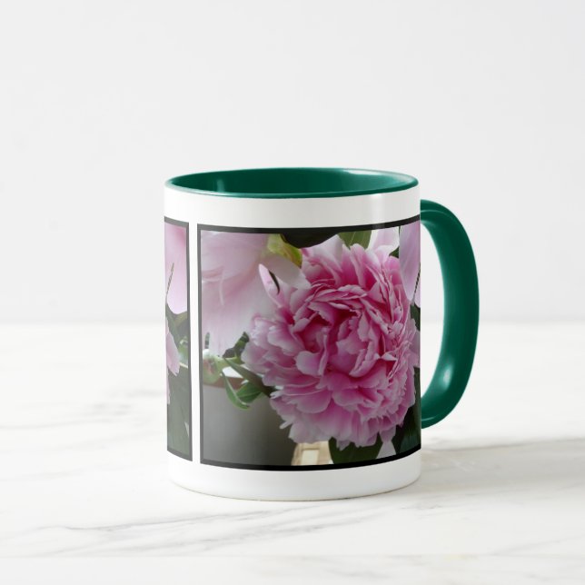Joli Peony rose Mug (Devant droit)