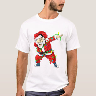 Joli Père Noël Dabbing Lights Noël Homme T-shirt
