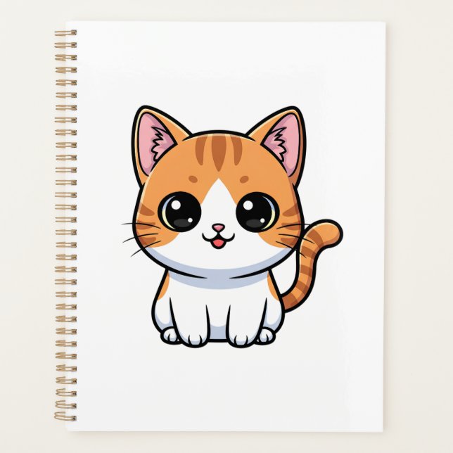Joli personnage de chaton tabby orange (Devant)