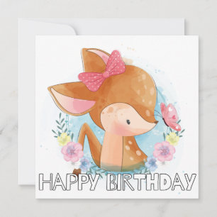 Joli Petit Cerf À La Découverte De La Nature