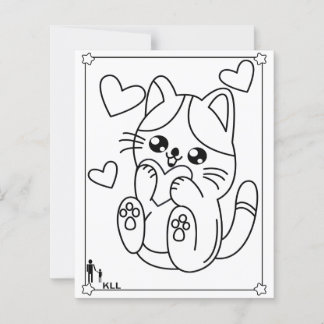 Joli petit chat coloriage