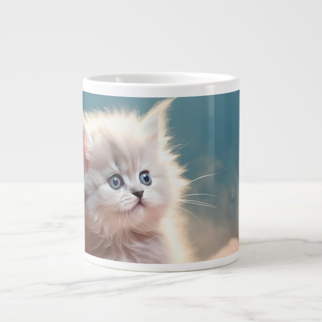Joli petit chaton. Tasse à café Extra Large  (Devant)