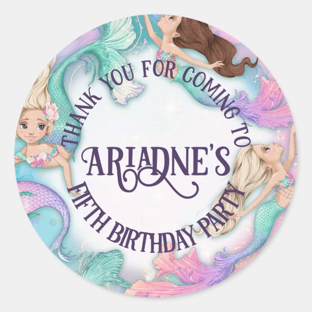 Joli Petit Stickers Sirènes (Devant)