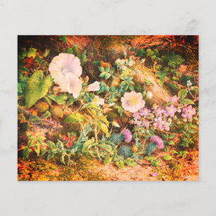 Joli pétunias Vintage fleurs peinture florale