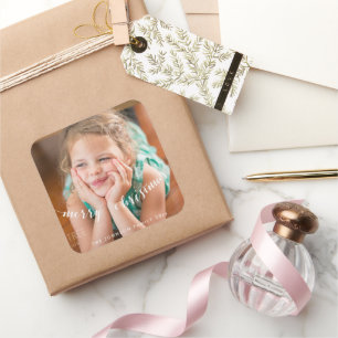 Joli Photo Stickers Carré de Noël