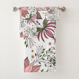 Joli Pink Floral Dooda Vintage Carrelage Art