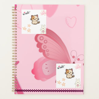 Joli planificateur rose moderne