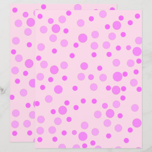 Joli Pois rose, Papier à papier à scandale rose pâ